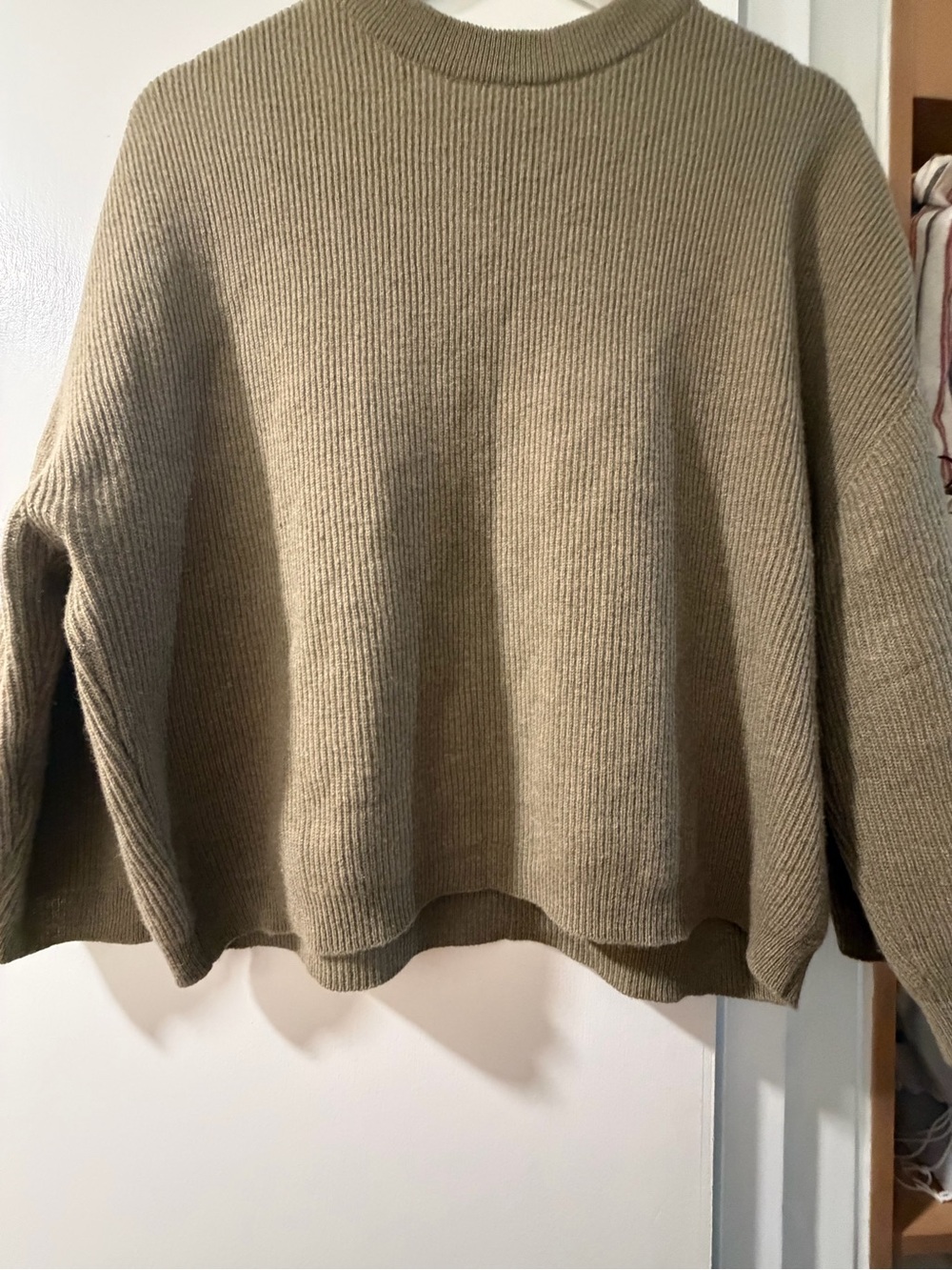 Margaret Howell Merino Cashmere Jumper, sweater, Pale Green, Size 12